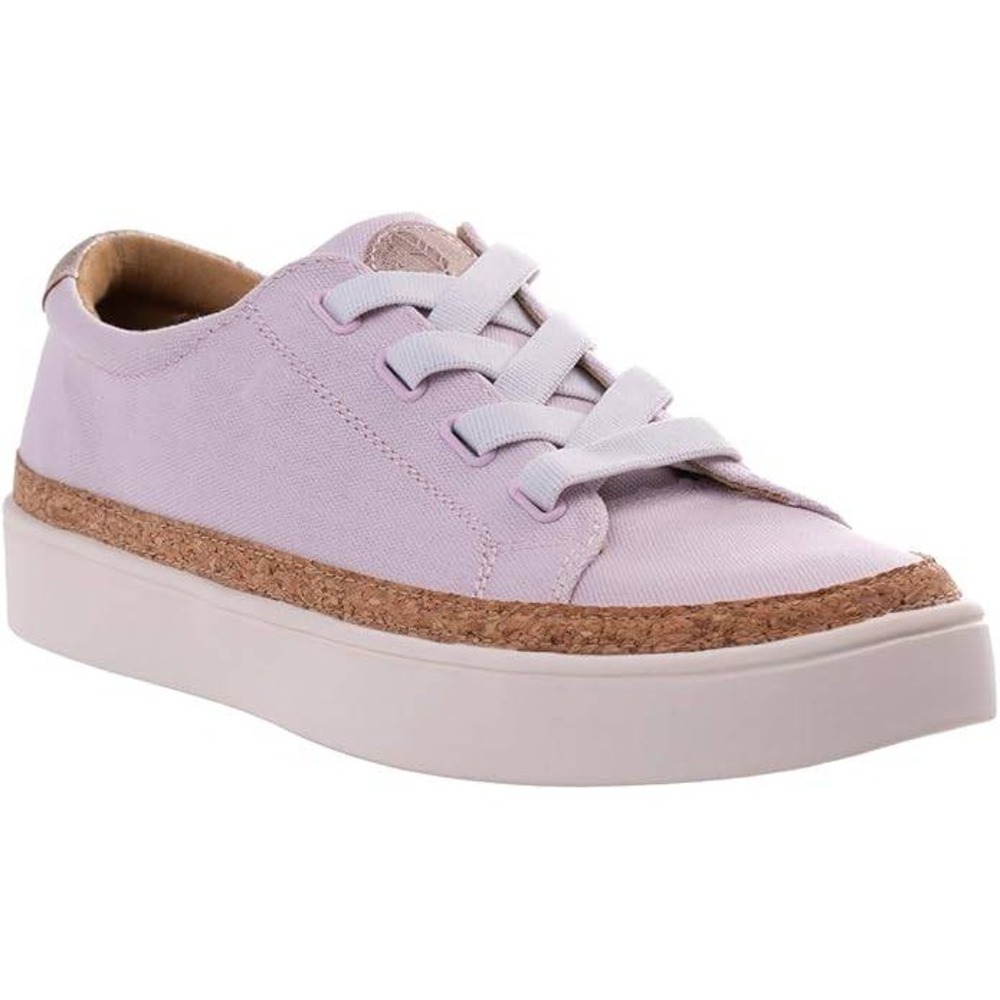 Revitalign Women's Hermosa Orthotic Canvas Sneakers Size 9 Pink Cork Trim